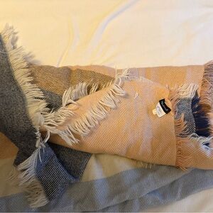 Madewell Scarf in Peach, White & Navy